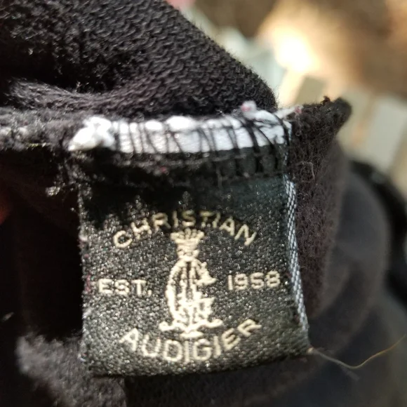 Small Christian Audigier Hoodie zip up Sweatshirt top Ladies Panther Black Gold - Picture 16 of 16